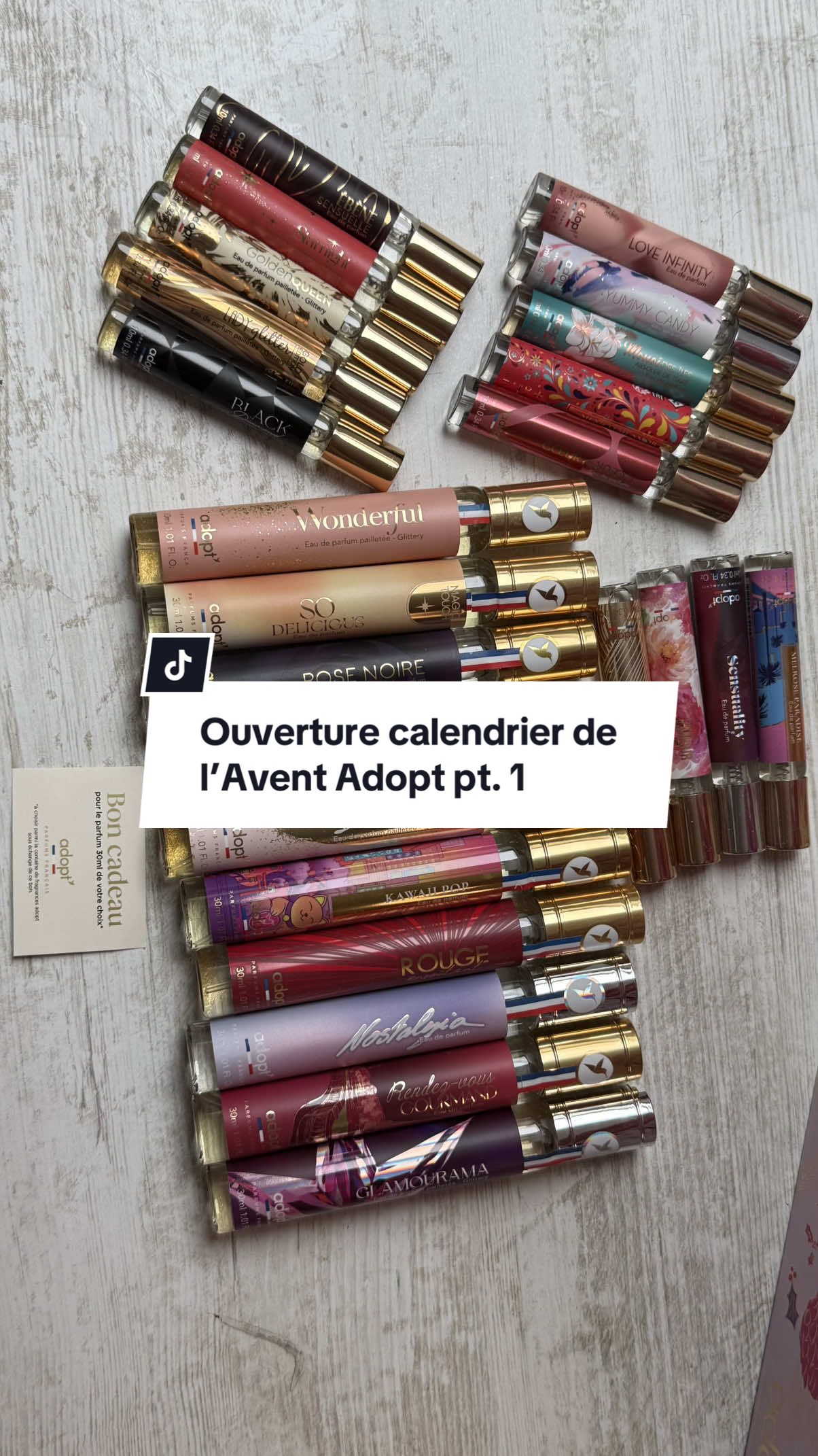 Ouverture calendrier de l’avent Adopt @adoptparfums #adoptfrance #adopt #calendrierdelavent #parfum 