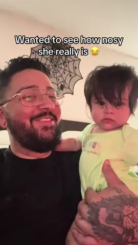 Just like her momma 😭😂 #babies #nosey #moments #trendingvideo 