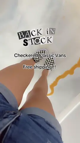 Hurry before they run out of your size !!! #fridayvibes #checkeredvans #vans #trending #tiktokshop 