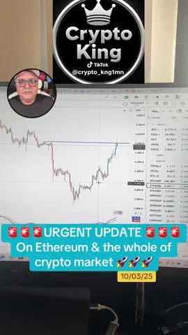 🚨🚨🚨URGENT UPDATE 🚨🚨🚨 On Ethereum & the whole of crypto market 🚀🚀🚀 #financialfreedom #cryptocurrency #bitcion #xrp #tiktokviral 