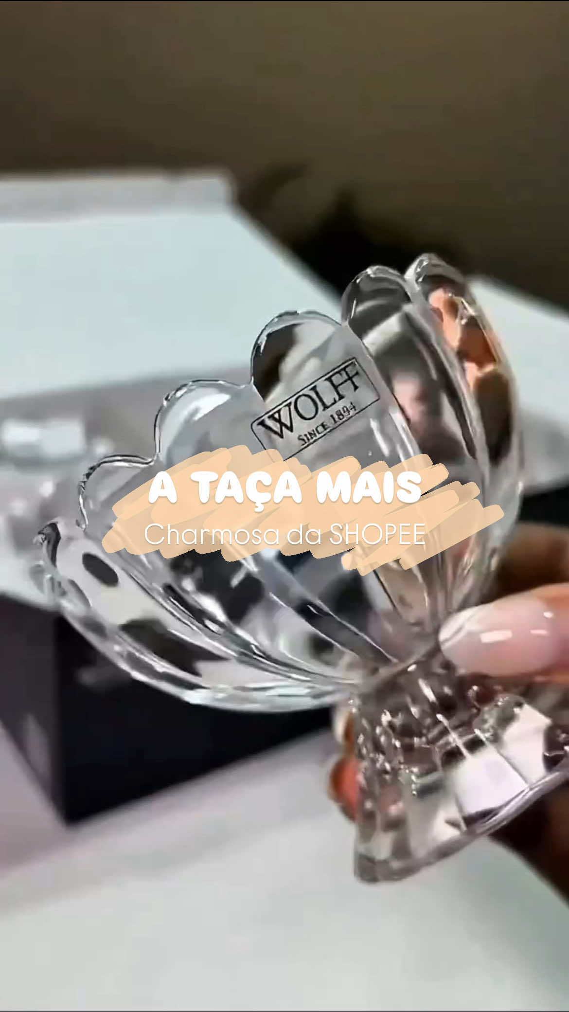 Conjunto 7 Peças Bowl Com 6 Taças Wolff De Vidro Para Sobremesa. Comente EU QUERO  #ShopeeAchados #ShopeeBrasil #Achadinhos #AchadinhosShopee #CasaDecor     