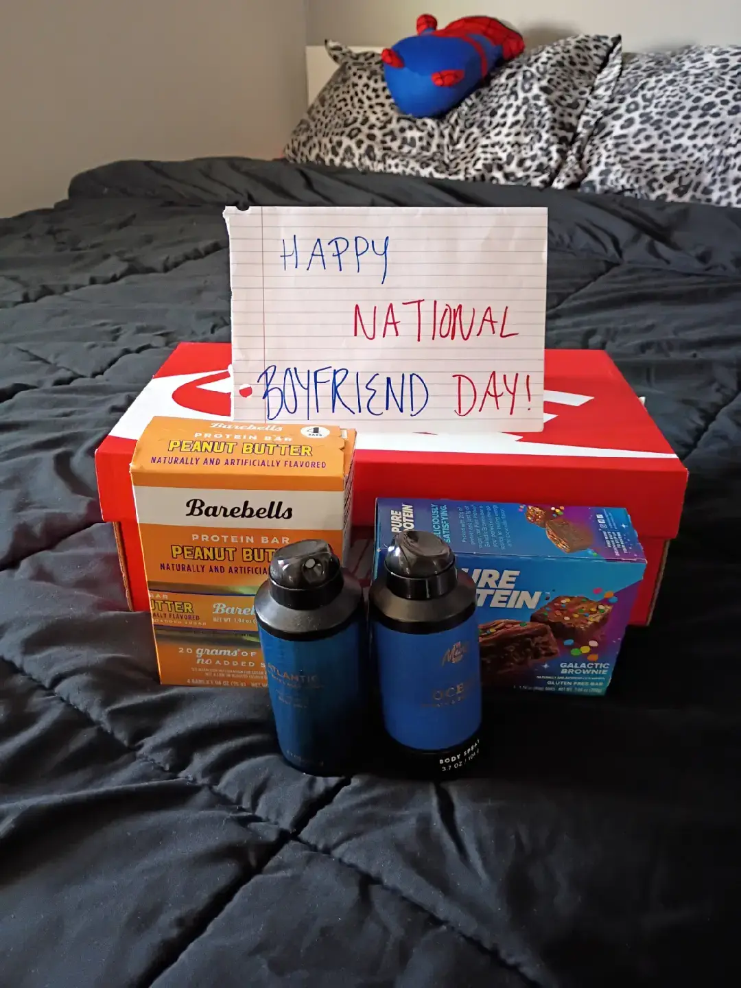 My greatest blessing has always been you. This girl never fails to make me smile. I was having a shitty day at work and I didn't even know about this bf day thing and she managed to surprise me when I walked in the room. I love you so much princesa thank you for loving me. @Jailynn 