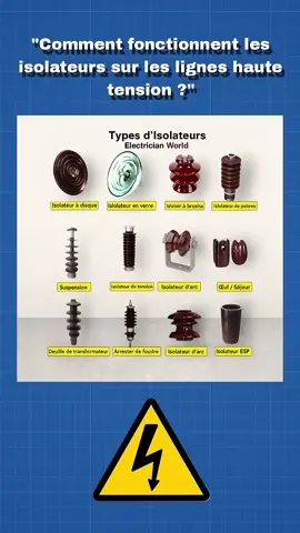 Comment fonctionnent les isolateurs sur les lignes haute tension ?