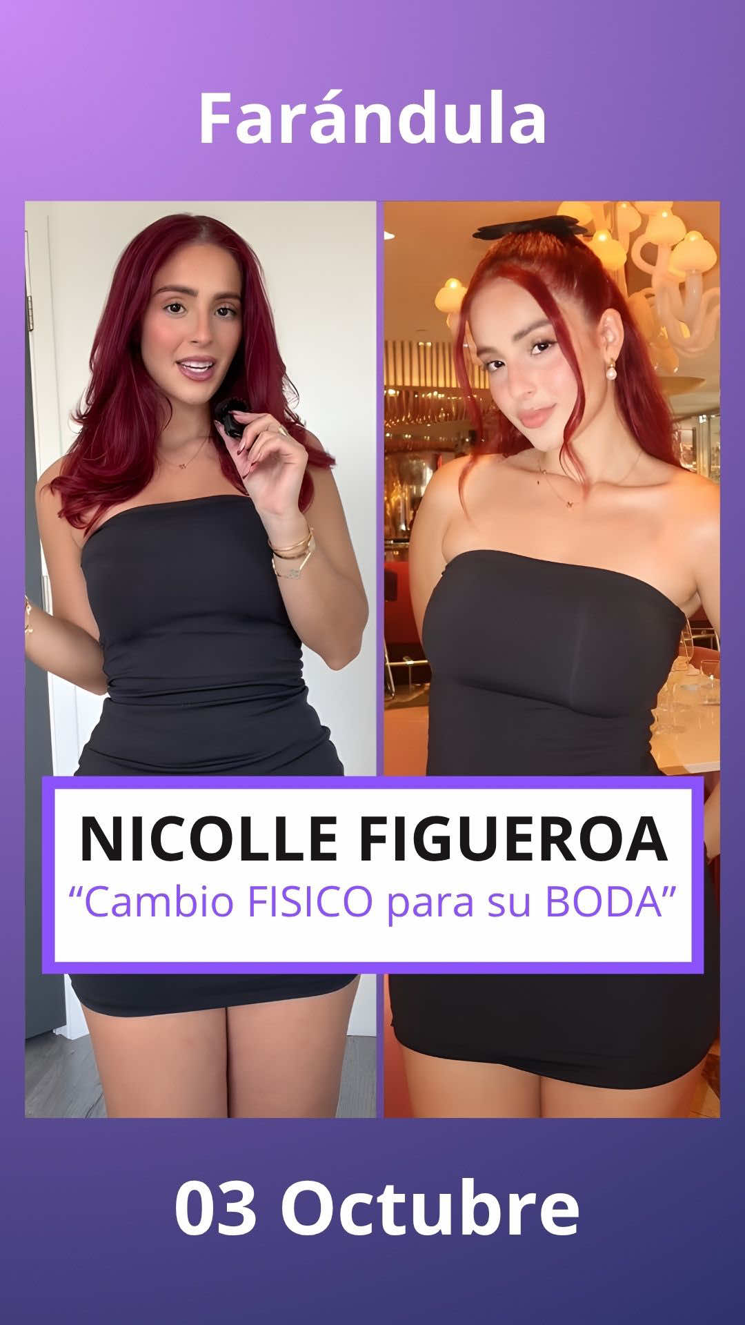 Cambio físico de NICOLLE Figueroa #nicollefigueroaa #nicollefigueroa 