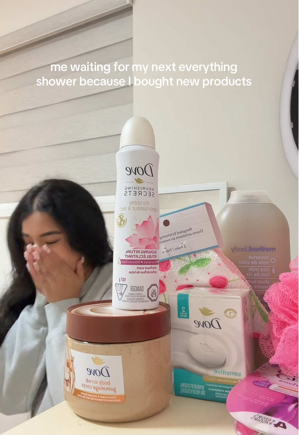 It’s so exciting #everythingshower #showerroutine #newproducts #vancouverinfluencer #vancouverbeauty @Dove Beauty & Personal Care @method products @QUO 