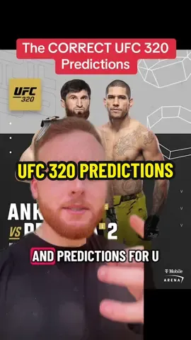My UFC 320 Predictions #ufc320 #UFC #poatan 