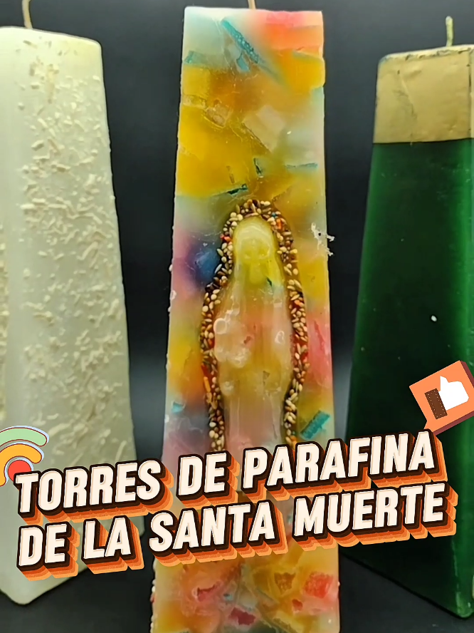 Torre de Parafina de la Santa  Muerte 🕯️ #santamuerte #laflaka #amen #santeria #santamuertedevotee 