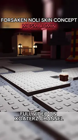 Forsaken MCSM admin skin concept #forsaken #roblox #robloxanimation #mcsm #minecraftstorymode 