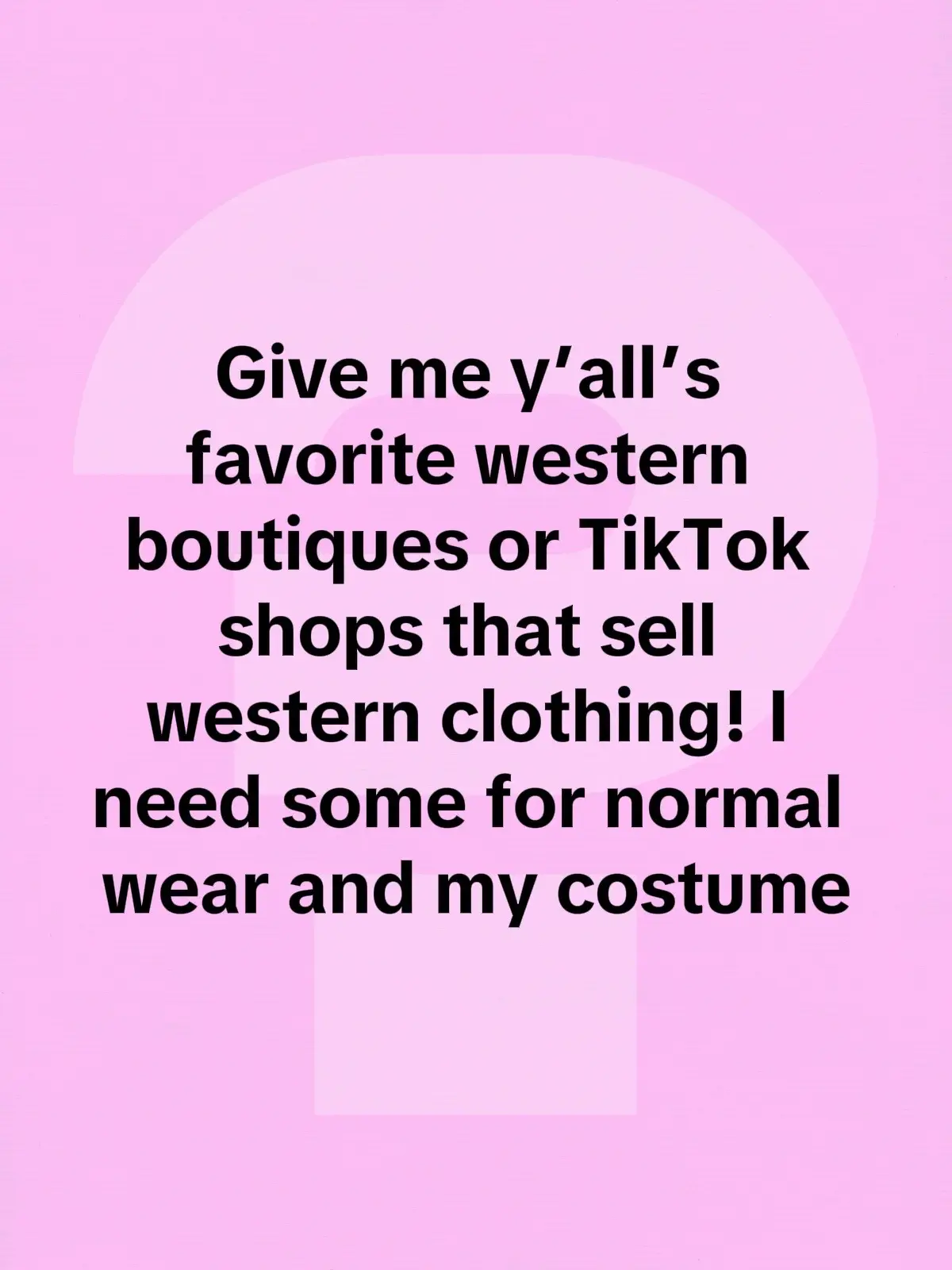 Need some good TikTok shops or online boutiques that sell western clothing! Stepping up my normal clothing and need some good ones for my Halloween costume this year 