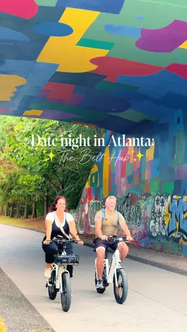 🚲🚲I can’t recommend this date night enough! It’s a great way to explore the city of Atlanta and have fun doing it! Thank you @thebelt_hub for hosting us😀