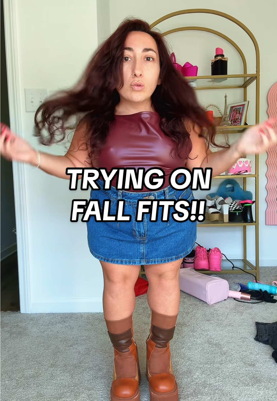 which one is your fav?? 🍂 #fallfits #falloutfits #tryonhaul #shortgirlfashion 
