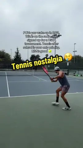 Stepping on a tennis court is instant nostalgia for junior tournament players #tennis #tennisplayer #tennistiktok #nostalgia #tennisvideo 