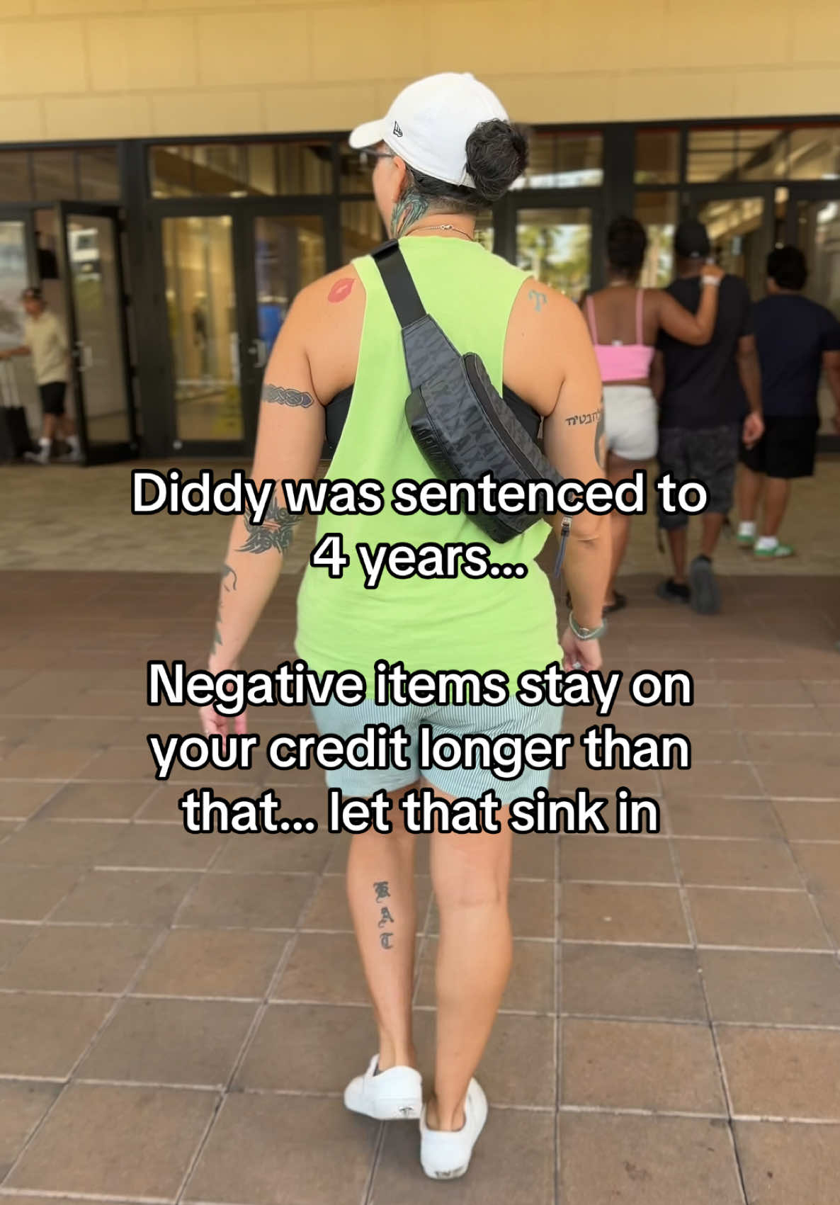 Diddy was sentenced to 4 years…  Negative items stay on your credit longer than that… let that sink in