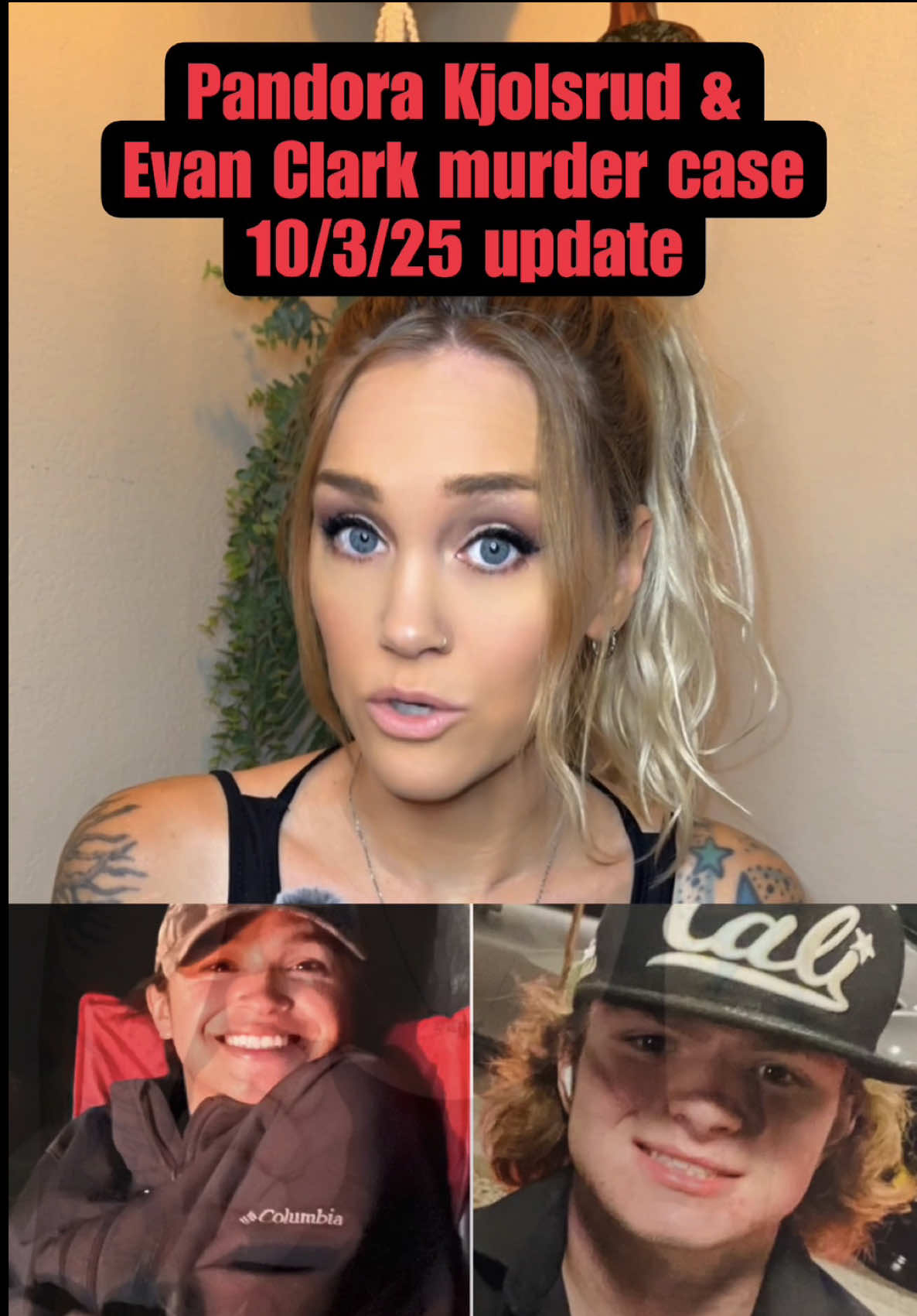 Replying to @🆘️🇺🇲Stephanie🆘️🇺🇲 10/3/25 UPDATE: After months with no answers, deputies have arrested 31yr old Thomas Brown in connection with the murders of teens Evan Clark & Pandora Kjolsrud. Brown faces two counts of first-degree murder, after DNA evidence allegedly tied him to the crime scene.
