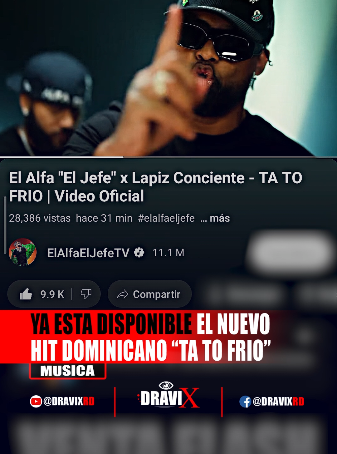 ya salió la nueva colaboración del Alfa FT Lapiz Conciente, TA TO FRIO 🔥 #viralvideos  #MusicaUrbana #lapizconciente #elalfa #elalfaftlapizconciente 