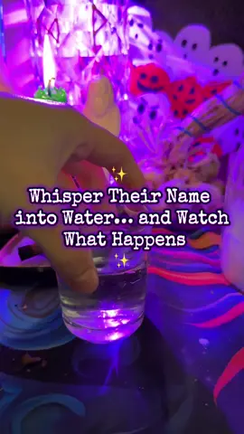 ✨ A simple but powerful love spell with water. Whisper their name, seal it with a cross, and let the magic flow through you. 💧❤️ #witchtok #witchtiktok #lovespell #lovespellsthatwork #loveritual 