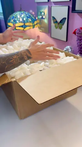 Unpacking all the new arrivals! Packing peanuts everywhere… This was a lot of fun lol 😆  Re-opening is today! 🤪 5pm CST!