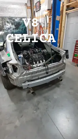 Engine swap Celica, 7th gen V8 Celica, alive, for now #tsrgarage #v8celica #rearwheeldrive #celicagtss #shorts