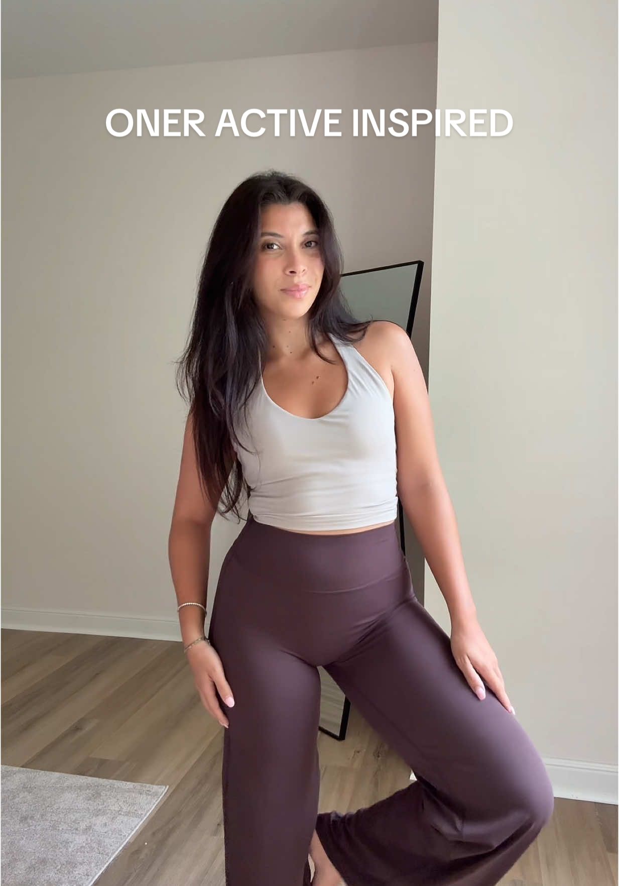 the best inspired pants on Amazon 😍in my “gym clothes” list ‼️ #activewear #straightlegpants #flareleggings #yogapants 