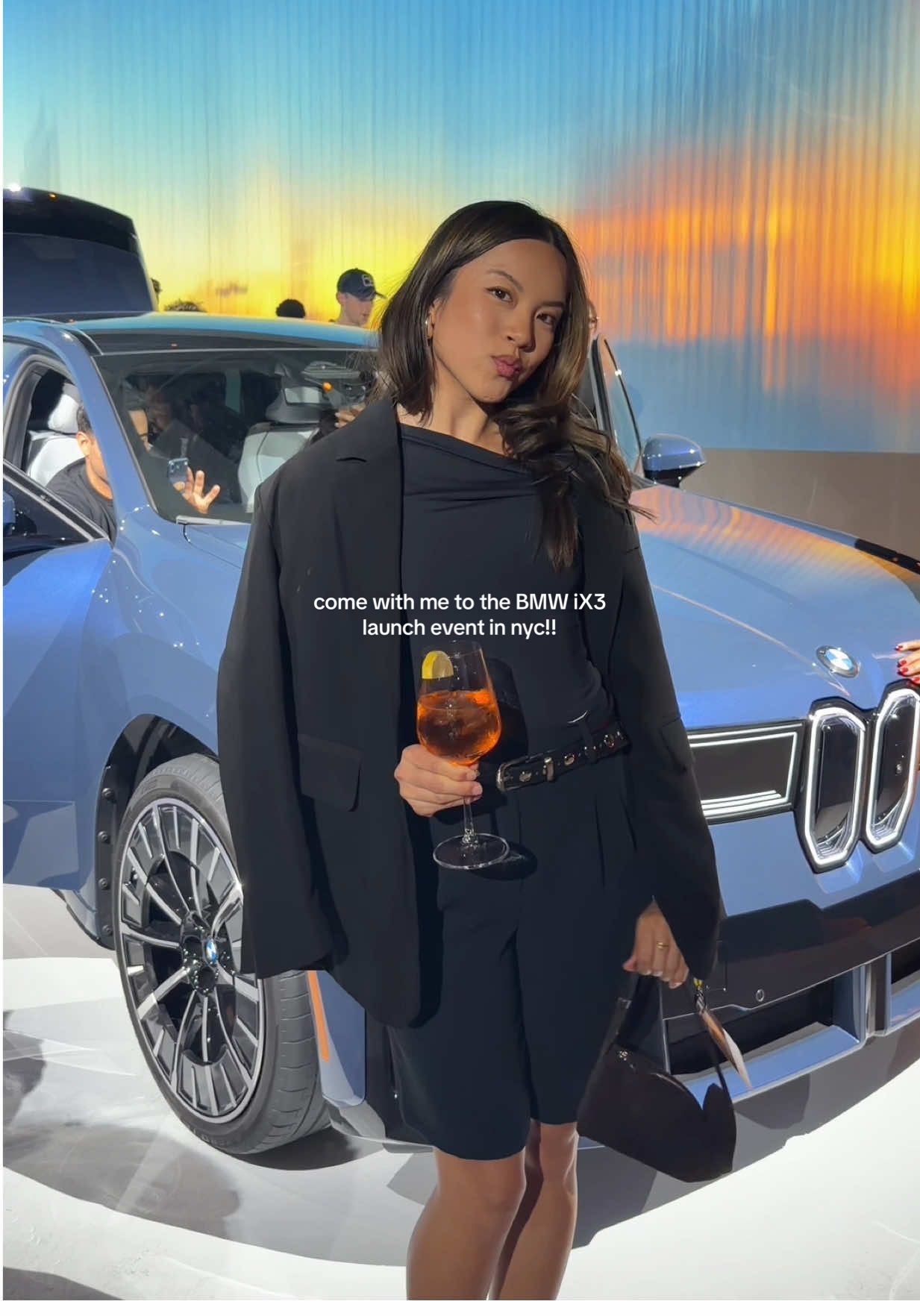 #BMWPartner brb adding this car to my vision board 🫣 thank you @BMW USA for having me at the launch of the all new iX3!! #BMWiX3 #BMW #BMWNewEra #NeueKlasse 