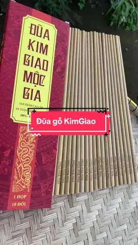 Đũa gỗ Kim Giao #đũa #giadungtienich #giadung #xuhuongtiktok  @Cô nông dân U40 