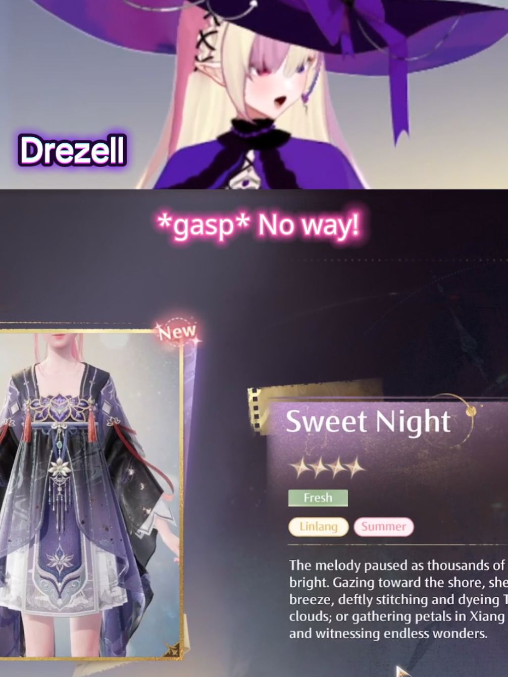 When you're only trying to get a certain piece. I had a bunch of ideas with the dress from the 4* outfit on this 5-star banner, but I didn't have a lot of pulls to spare. The game was kind to me and maybe one day I'll be able to complete the full fit, but for now I'm happy with what I got. #infinitynikki #dressup #infinitynikkigame #cozygame #gacha