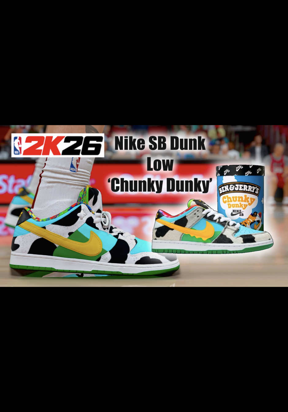 NBA 2K26 Shoe Creator - Nike SB Dunk Low Ben & Jerry Chunky Dunky #2kcommunity #fyp #tutorial #gaming #2k26 