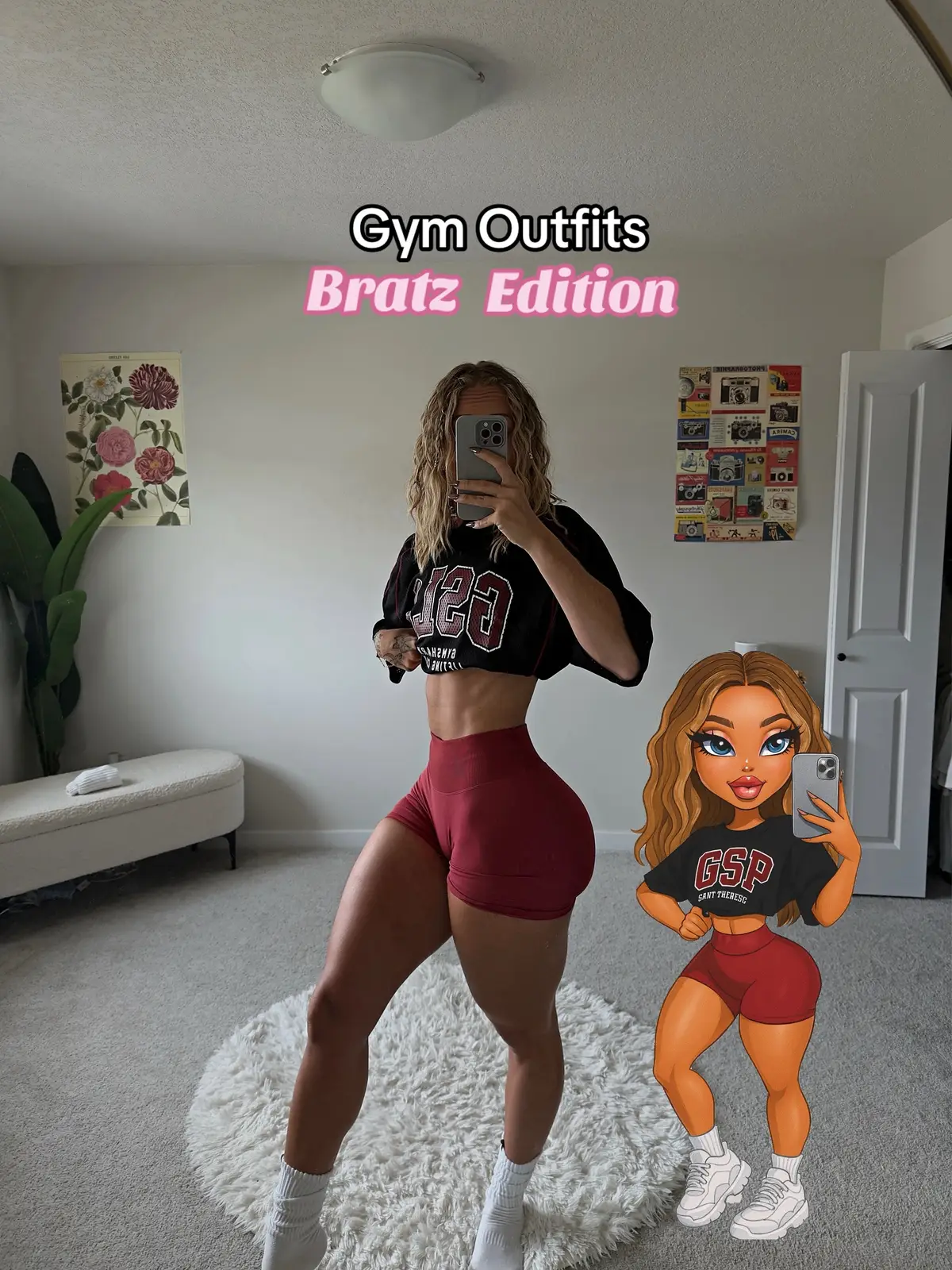 She’s serving #fyp #foryou #gymoutfit #outfitinspo #gymwear @DFYNE @Gymshark @YOUNGLA 