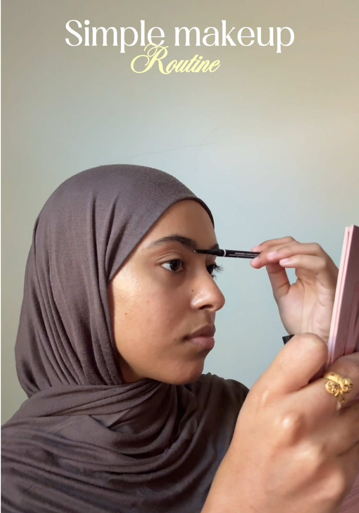 My simple makeup routine 💞 * @NYX Professional Makeup NYX micro brow pencil  * @Milani Cosmetics Milani Liquid contour  * @Huda Beauty Huda Beauty Easy Blur Primer * Huda Beauty Easy Blur Foundation * Huda Beauty Liquid Blush * @Too Faced Too Faced Born this way concealer  * @Maybelline NY Maybelline Fit me powder * Huda Beauty Powder  * @L.A. Girl Cosmetics L.A. Girl Volumatic Mascara  * @YERE Beauty YERE lipliner  * YERE Gloss #makeuptutorial #somalitiktok #lipcombo #ArabTikTok #CapCut 