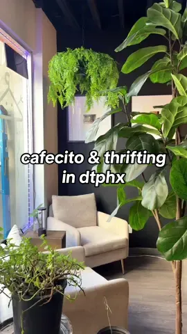 coffee, thrifting, & community love ✨ I could actually spend all day here! If you’re looking for new friends or new clothes, you’ll find it here @Thread Cafecito & Thrift Shop 🧵🩵 📍130 N Central Ave        Phoenix, AZ 85004  #arizonalife #thriftshop #cubancoffee #womanowned         #creatorsearchinsights 
