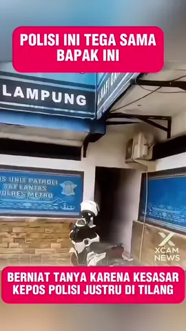 seorang bapak kesasar dan hendak bertanya kepada polisi, namun saat ia bertanya ke pos polisi justru di tilang bukan diarahkan jalannya. 