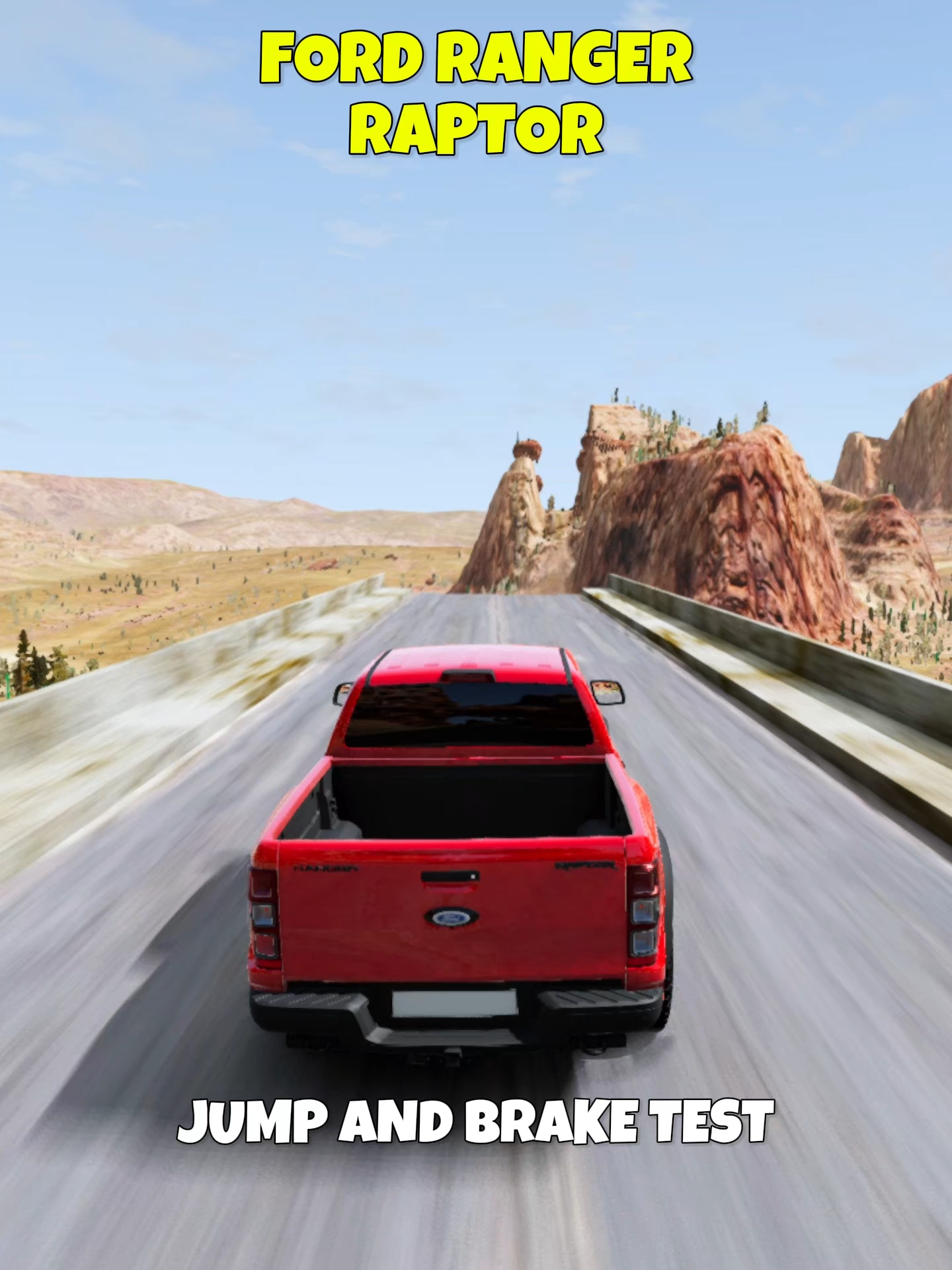 Jump and brake test 💯💥 #beamng #beamngdrive #cars #fyp #foryoupage #gaming #viral