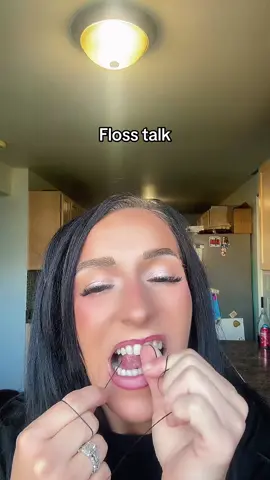 I love this floss! Flossing is one of the best ways to improve your teeth care.  #floss #flossing #dentalcare #teethcare #fypage 