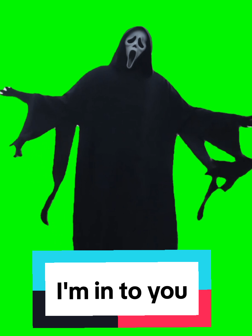 @screamsupreme as Ghostface masked up but somehow giving rom-com vibes - dancing to 