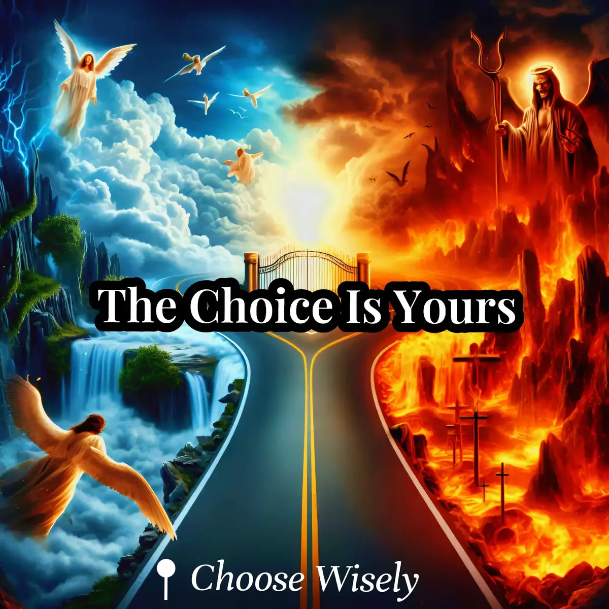 We All Have Free Will To Choose How We're Going To Live Our Life Here On Earth But Just Know The Path You Choose Determines Where You're Going To Be Spending Eternal Life... WE ALL HAVE A DECISION TO MAKE 