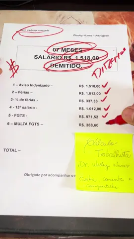 Trabalhou sem carteira assinada? Saiba o quanto pode receber. #advogado #clt