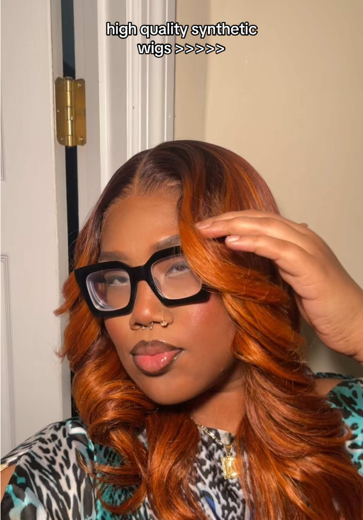 The COLOR, the LACE 😩😮‍💨 baddie on a budget approved >>> @outre @SamsBeauty #pov #wigtok #syntheticwig #gingerhair #imsoul 