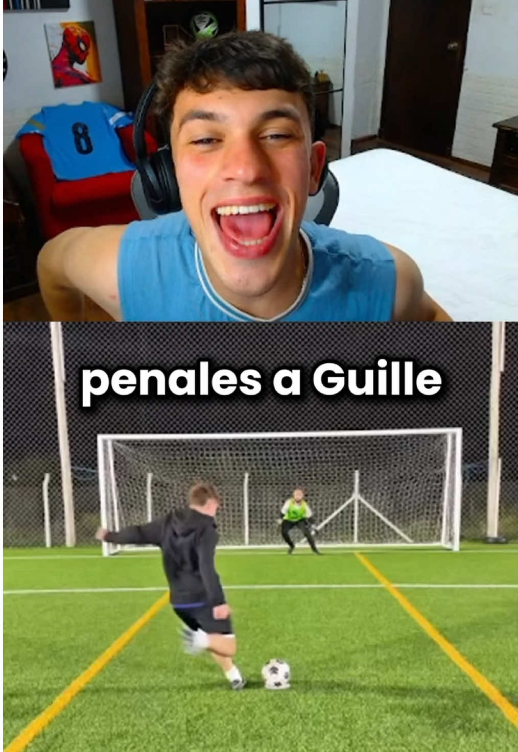 PENALES VS GUILLE FÚTBOL 😂🫳 #futbolista #futbolargentino #futboluruguayo #argentina #futbol⚽️ 