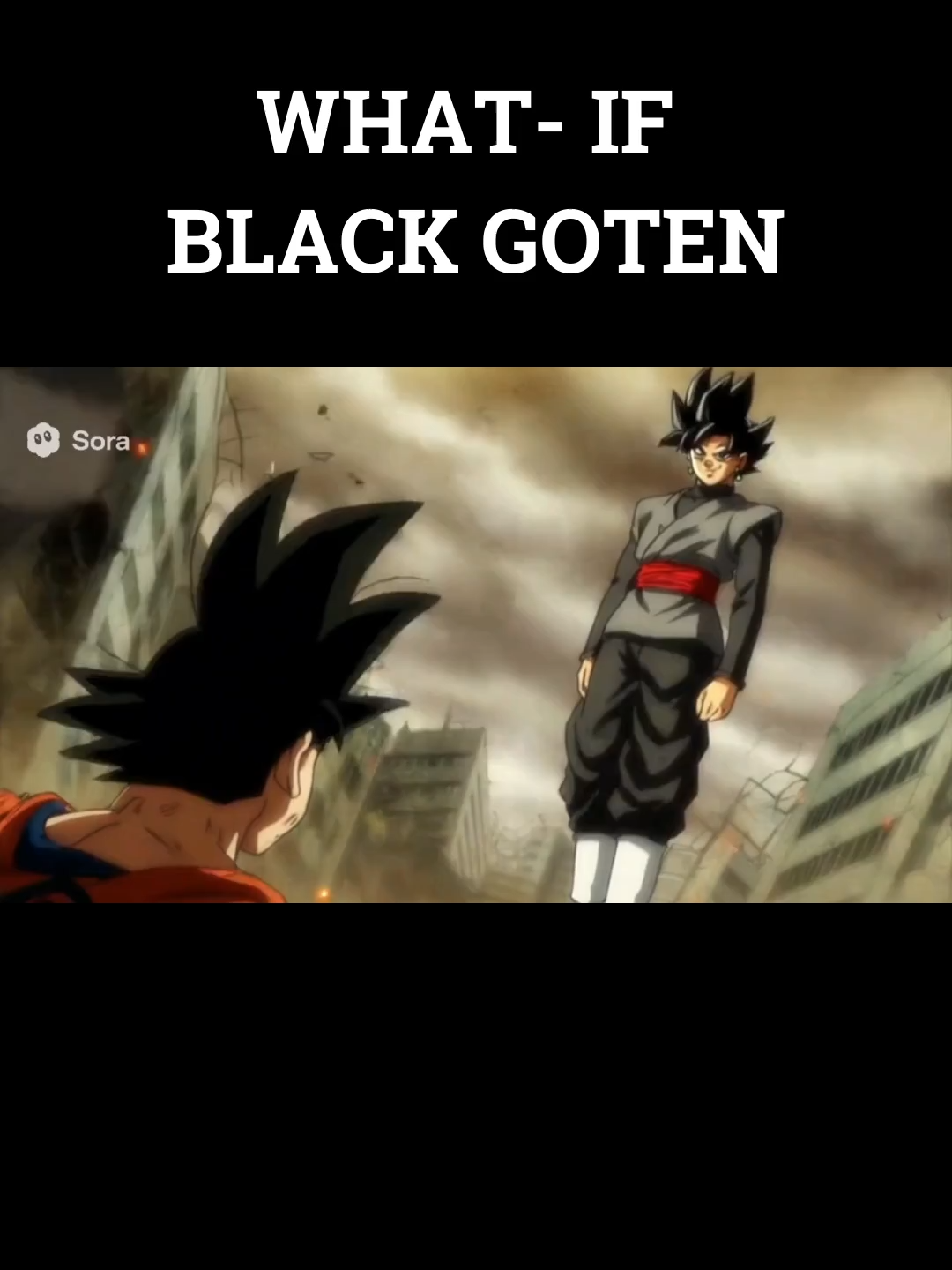 What If: Black Goten?! Dragon Ball Super #sora2 #soradragonball #ia #dbzsora