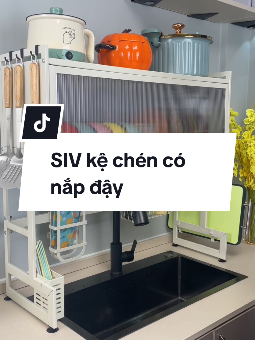 SIV kệ chén có nắp đậy #giadung #giadungtienich #kechen #kechenconapday #kechenbatdanang 