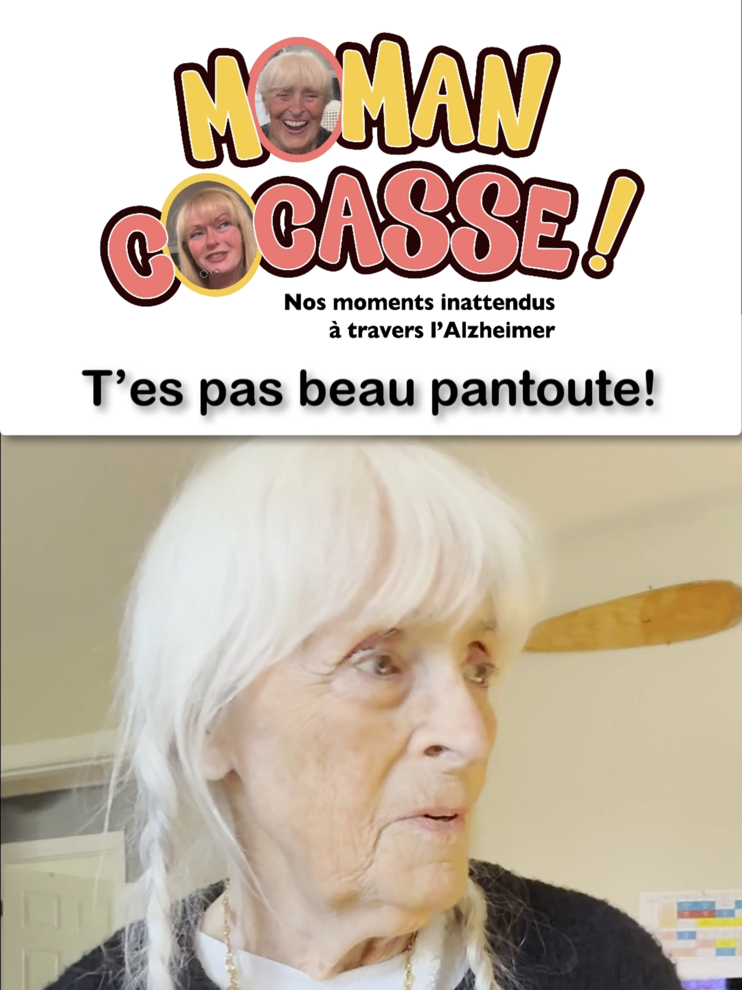 **Moman Cocasses 7 t'es pas beau! Maman! Je m'étouffe tellement que je ris... Comment peux-tu dire ça!  Aucun filtre! #préposéeauxbénéficiaires #personnelsoignant #alzheimerscaregiver #personnesagees #alzheimeraunvisage #fypp #demence #nanygigi #maman #fyp #infirmieres #pab #lavoiedesaidants #aiss #quebec #alzheimers #chsld #infirmiere #cisss #quebectiktok #fyppppppppppppppppppppppp