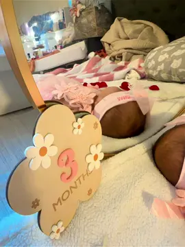 3 meses ❤️🥰 mi bebé #mamaprimeriza #bebe #girls 