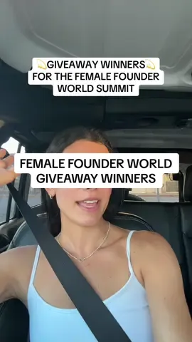 even if i didn’t get to dm u a free ticket u can still get insider access by following along! i’ll be posting lots of debrief videos!! @Female Founder World #femalefounderworld #entrepreneur #femalefounder #businessmotivation #entrepreneurship #business #SmallBusiness 