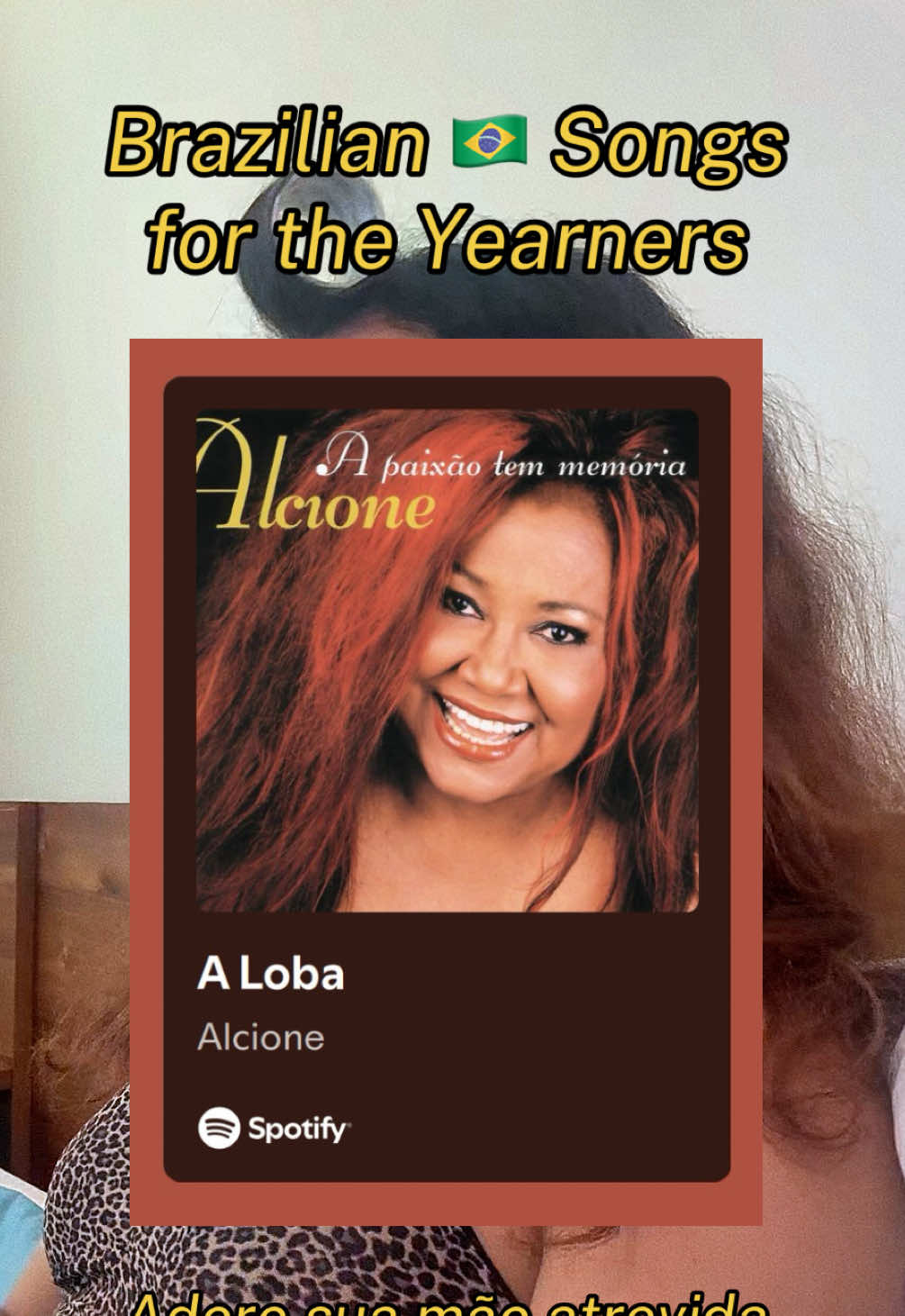 I love Alcione man 🫶🫶💅 purr Brazilian songs (translated) to learn pt.57 