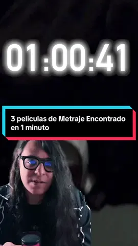 3 escalofriantes películas de terror de metraje encontrado en 1 minuto. #terror #recomendaciones #peliculas #horror #parati 