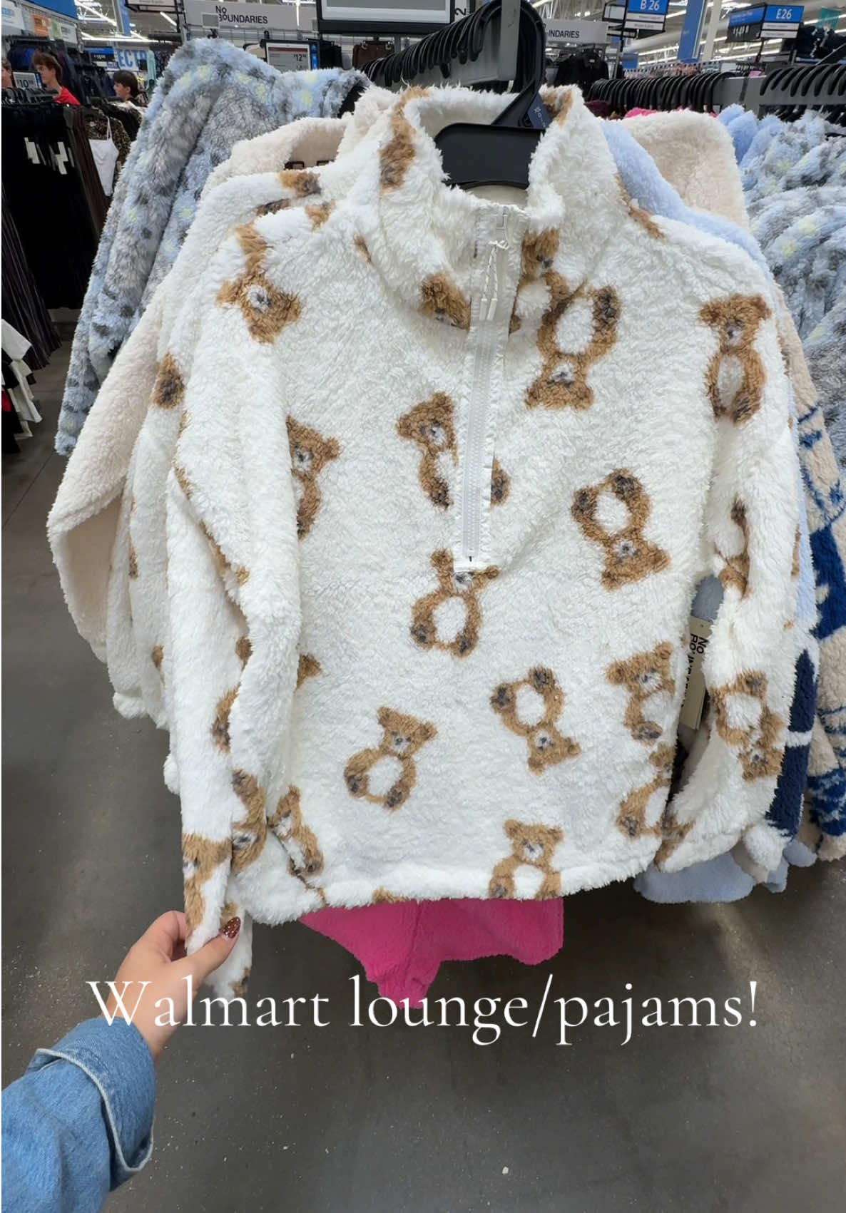 Walmarts lounge/pajamas are poppin off rn! SOOOO CUTE! Run before they’re all gone! I cannot get over the cutie teddy bear trend and one of everything in it! #walmartfinds #fallhaul #OOTD #momlife #momoutfit 