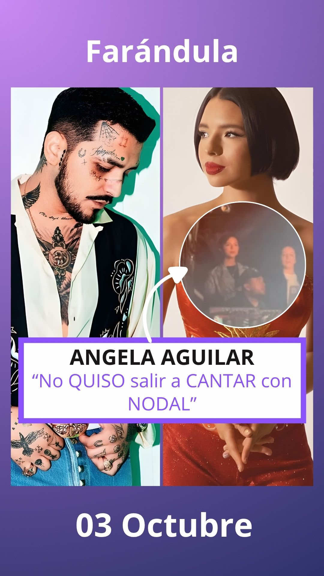 Ángela Aguilar No quiso salir con Nodal #angelaaguilar #nodal #chisme #farandula 