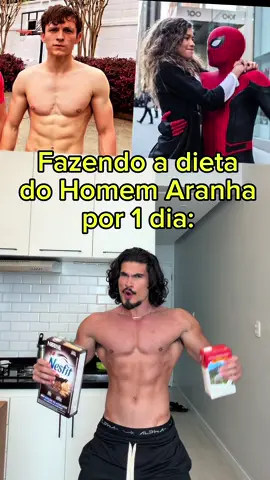 Dieta do Tom Holland o Homem aranha e quase sumi de fome carnívora kkkkkk