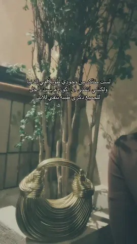 لست متأكد من وجودي طويلاً في الدنيا ولكنني اتمنى أن أكون غرست داخل للجميع ذكرى طيبه تبقي للابد