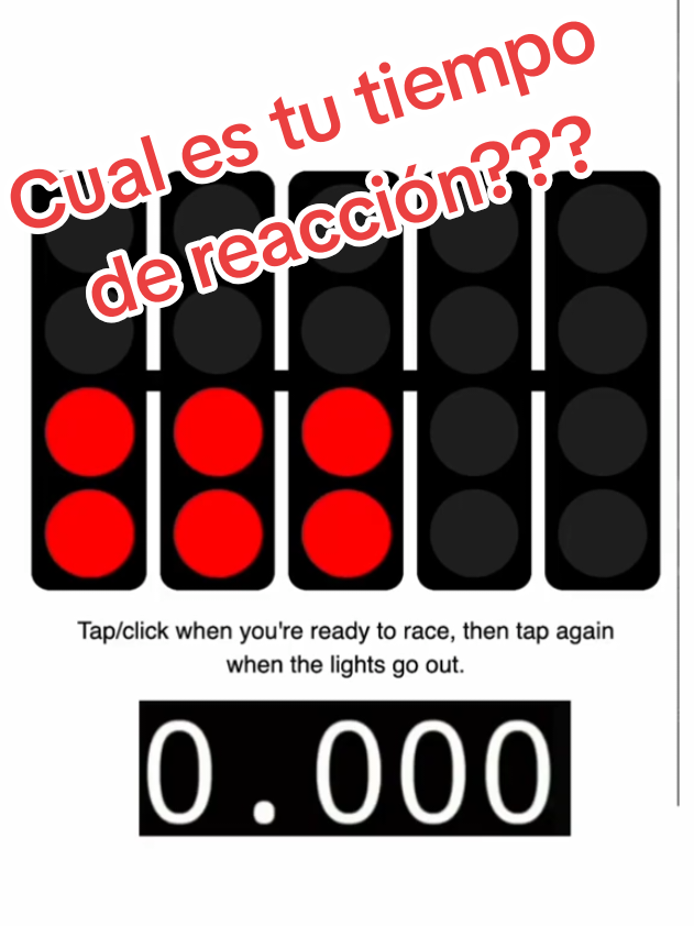 Cual es tu tiempo de reacción?? Comenten. #f1 #formula1 #race #cars 